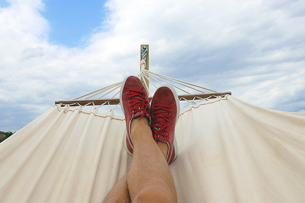 relaxing hammock